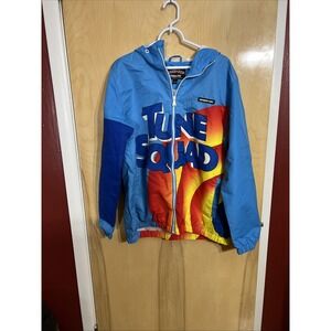 Members Only x Looney Tunes "Tune Squad" Space Jam windbreaker hooded sz L